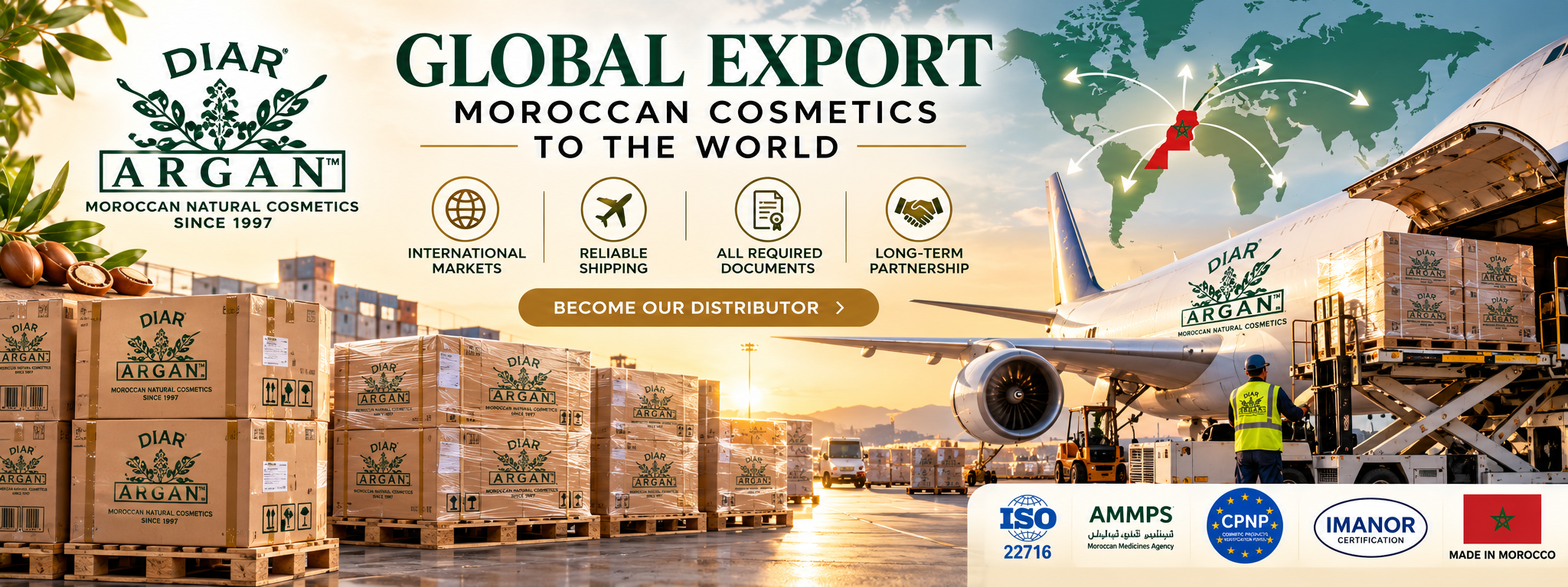 BANNER Export mondial des cosmétiques marocains
